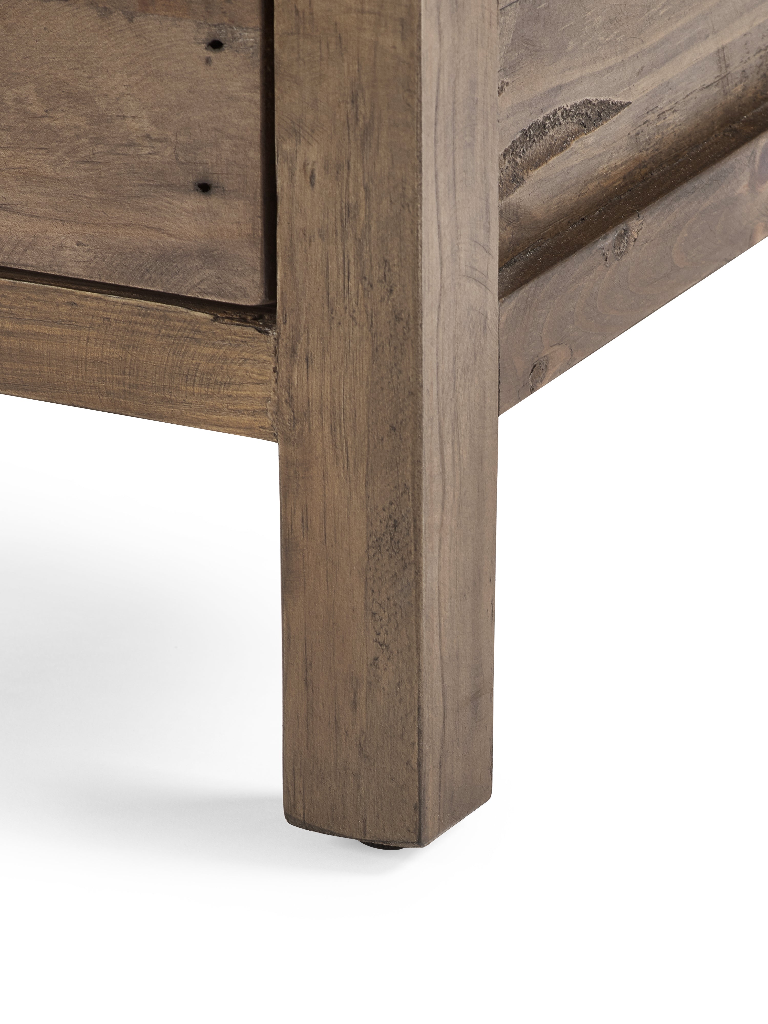 Barnes Pine Wood Bedside Table | 3 Drawers